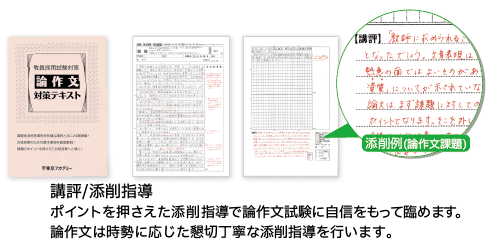 論作文対策テキスト(添削課題全8回)添削例