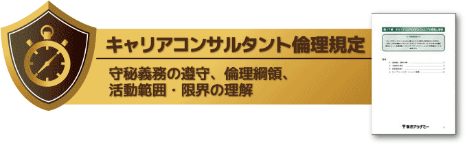 キャリアコンサルタント倫理規定-守秘義務の遵守、倫理綱領、活動範囲・限界の理解