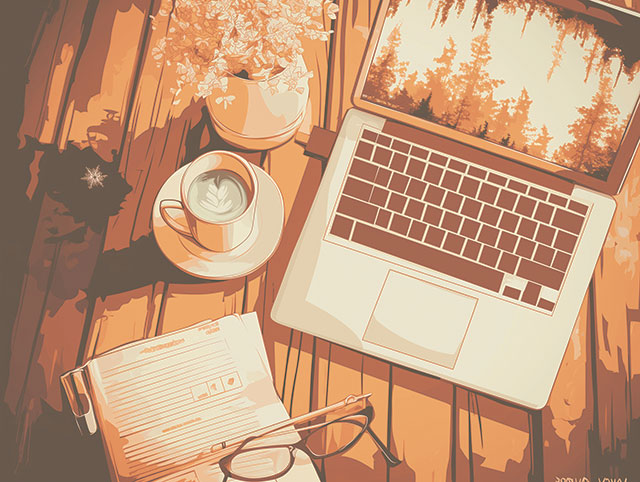 オンライン受講イラスト