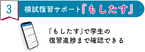 3.模試復習システム『もしたす』