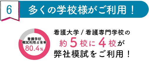 6.多くの学校様がご利用!