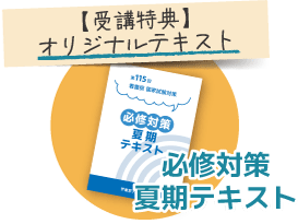 受講特典オリジナルテキスト：必修対策夏期テキスト