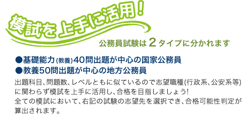 模試を上手に活用！