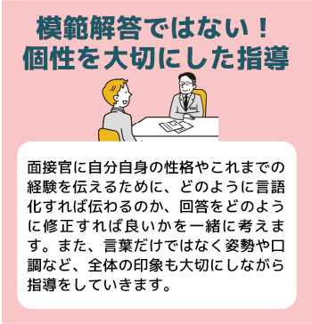模範解答ではない！個性を大切にした指導