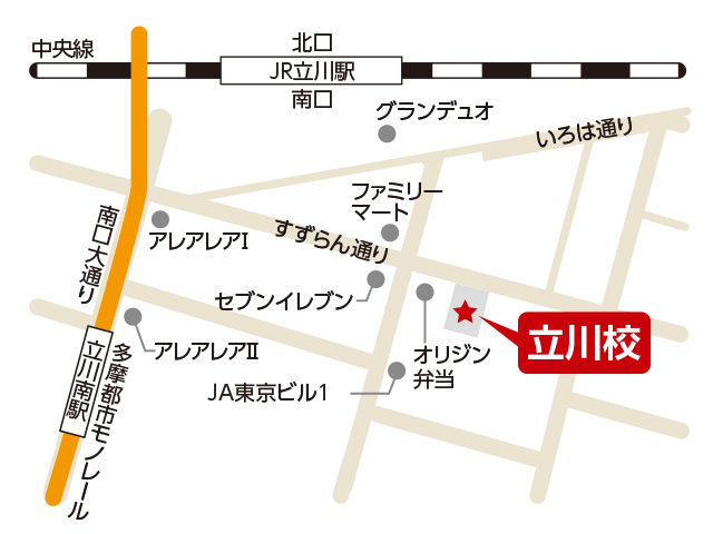 東京アカデミー長野教室のマップ画像