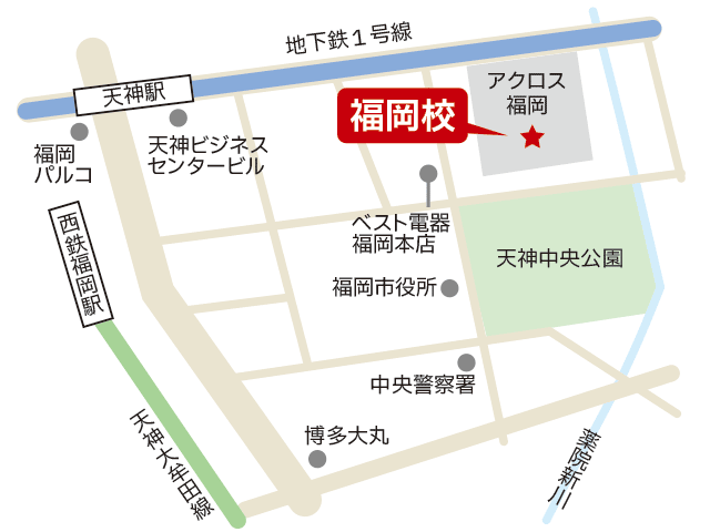 東京アカデミー大分校のマップ画像
