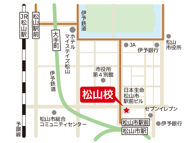 東京アカデミー松山校のマップ画像